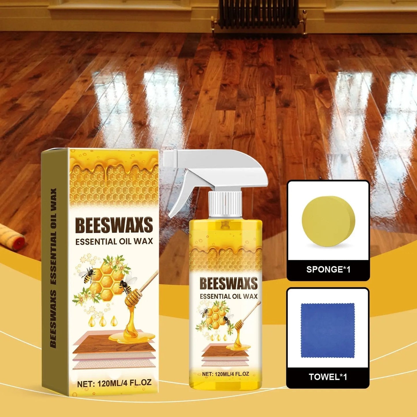 🔥 BUY 1 GET 1 FREE 🔥 Beeswax Wood Polish Spray — Limited-Time Shine Sale!!!