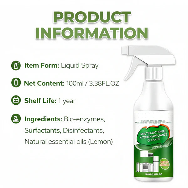 Multi-Purpose Enzyme Foam Cleaner100ml - Effortlessly Removes Grease inSeconds