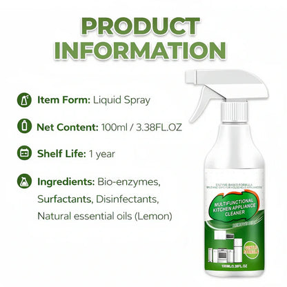 Multi-Purpose Enzyme Foam Cleaner100ml - Effortlessly Removes Grease inSeconds