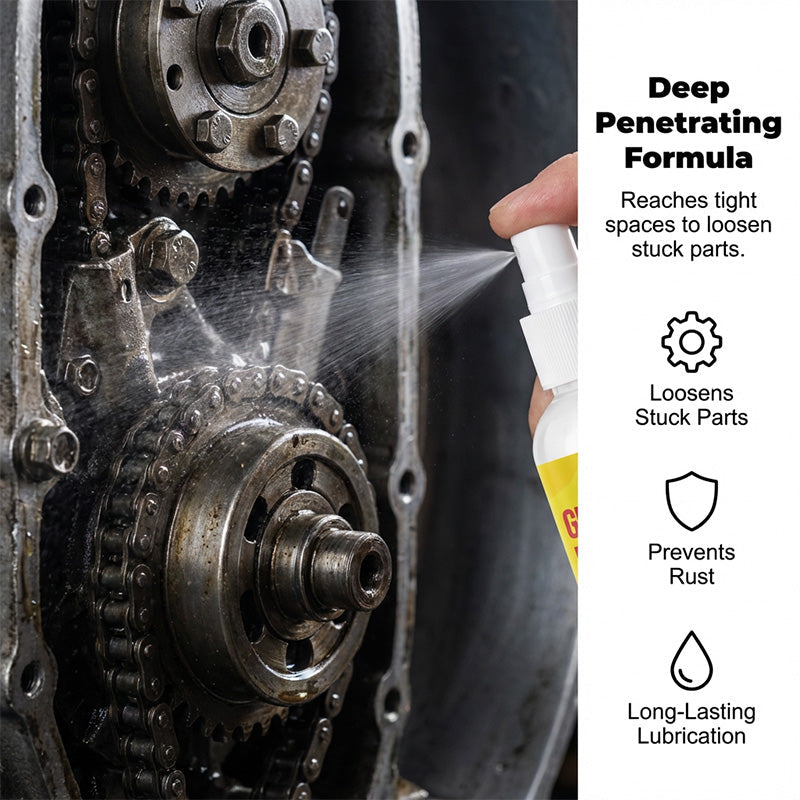 🛠️ 50% OFF NOW!⚡ Multi-Purpose Rust Remover & Lubricant Spray – Instant Squeak Eliminator – Metal Tool Restorer – Long-Lasting Protection 🧴