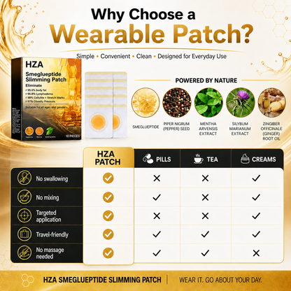 ⚡Buy 1 Get 1 FREE｜HZA Smeglueptide Slimming Patches｜Limited-Time 20% OFF—NOW!★