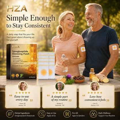 ⚡Buy 1 Get 1 FREE｜HZA Smeglueptide Slimming Patches｜Limited-Time 20% OFF—NOW!★
